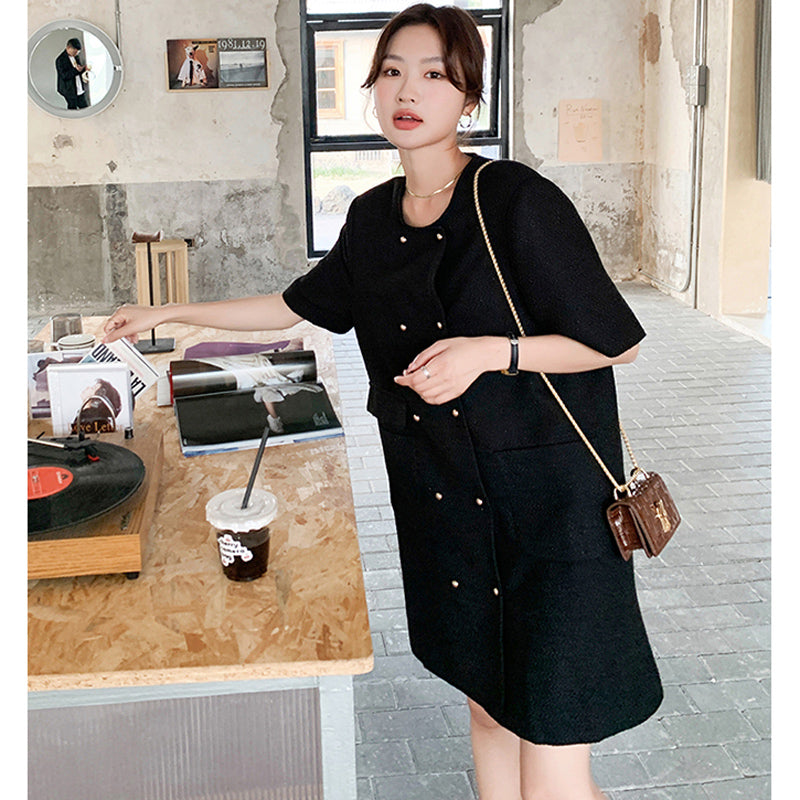 ダブルボタンジャケットワンピース