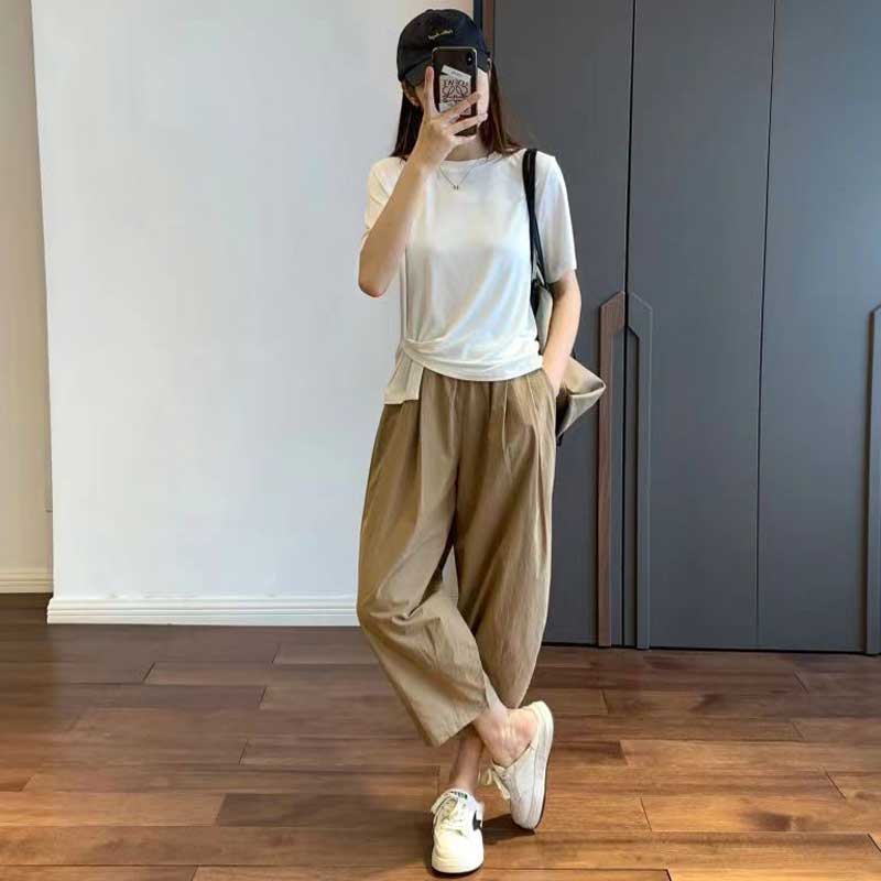 コットンタックパンツ(4colors)