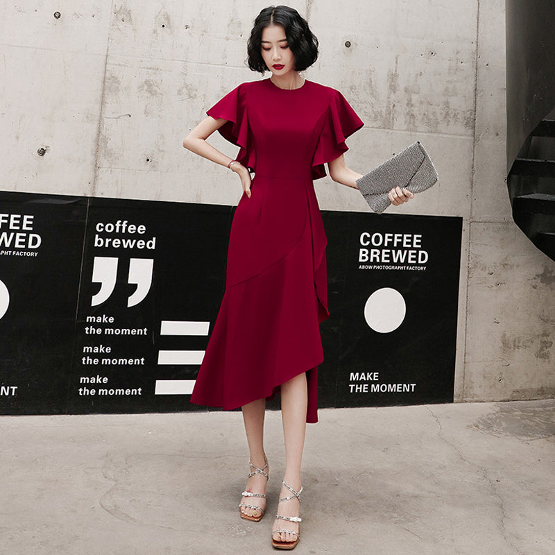 ワンショルダーオープンワンピース(4colors)