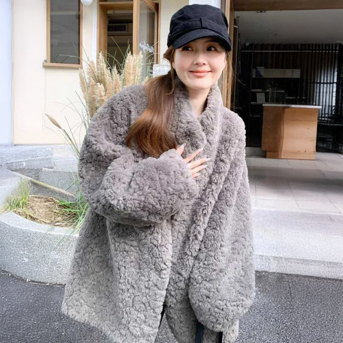 カーリーボアコート(2colors)