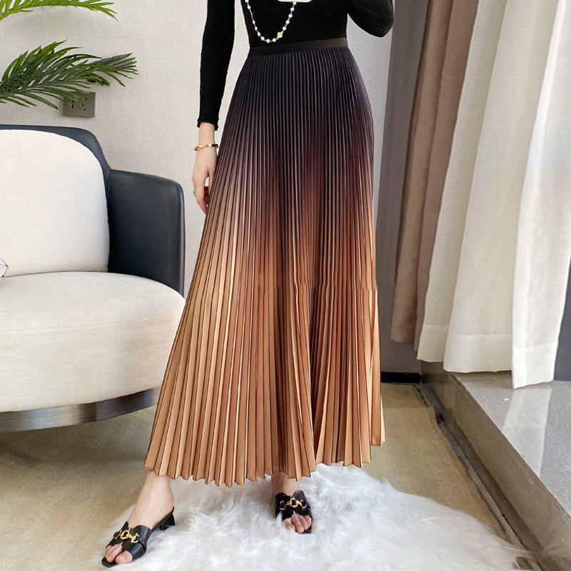 グラデーションプリーツスカート(6colors)