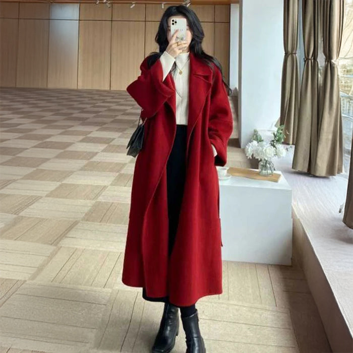ベルテッドロングコート(5colors)