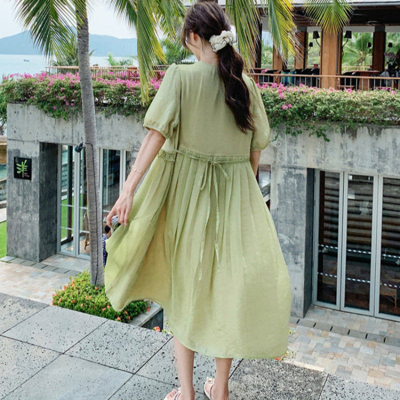 サイドフリルオーバーサイズワンピース