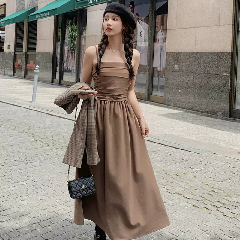 ボレロジャケット×キャミソールワンピースコーデセット