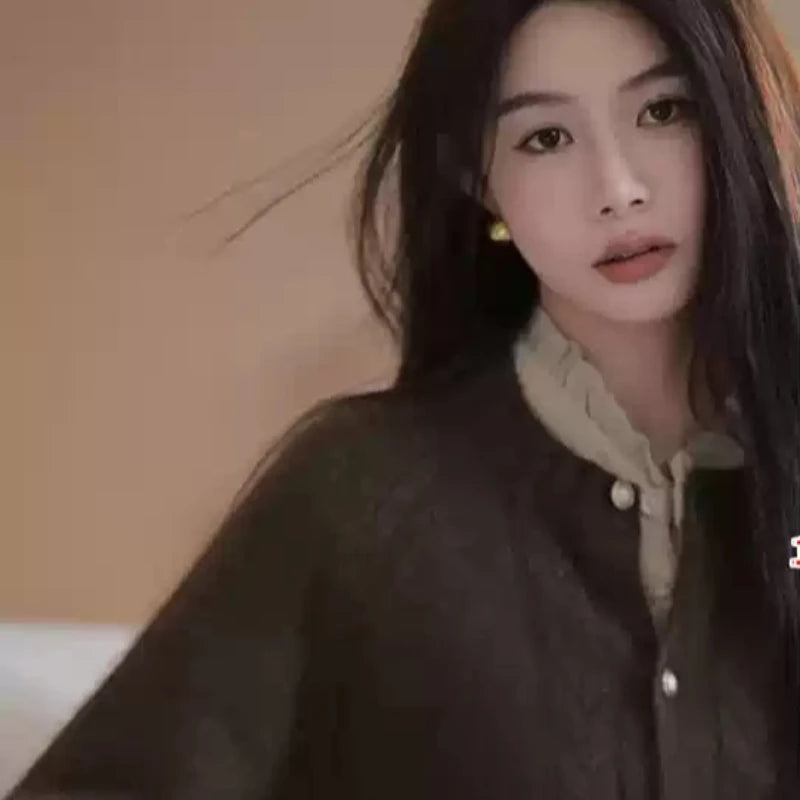 モヘアタッチケーブルカーディガン(2colors)