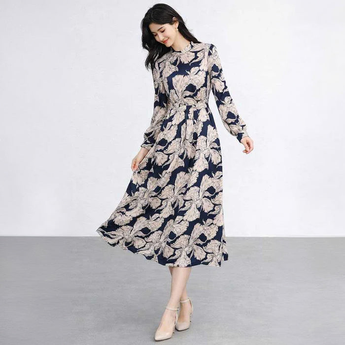 フローラルフレアワンピース