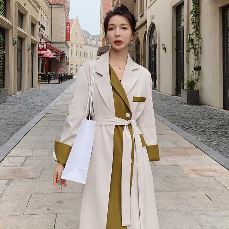 バイカラートレンチコート(2colors)