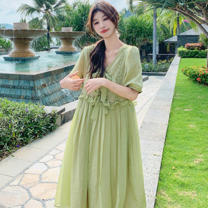 サイドフリルオーバーサイズワンピース