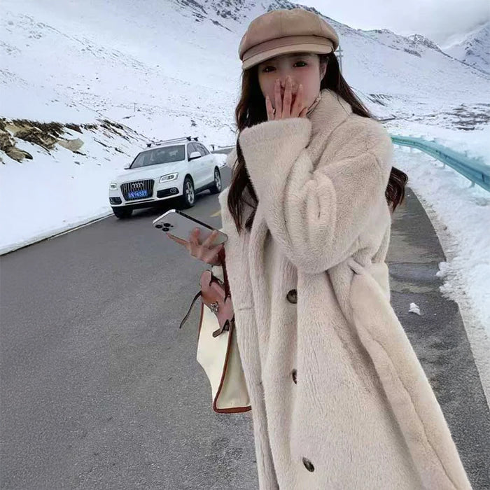 ロング丈ファーコート(3colors)