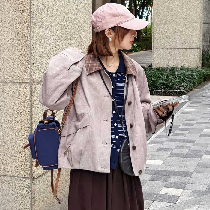 チェックカラージャケット(2colors)