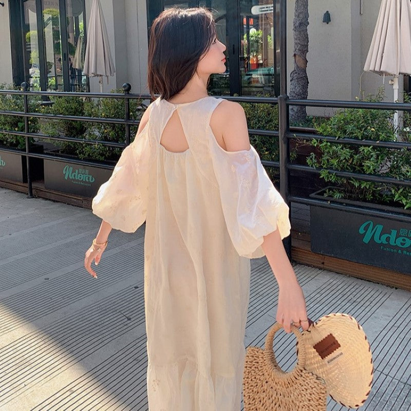 【即納】フレンチオフショルダーワンピース