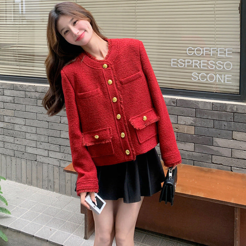 ツイードショート丈ジャケット