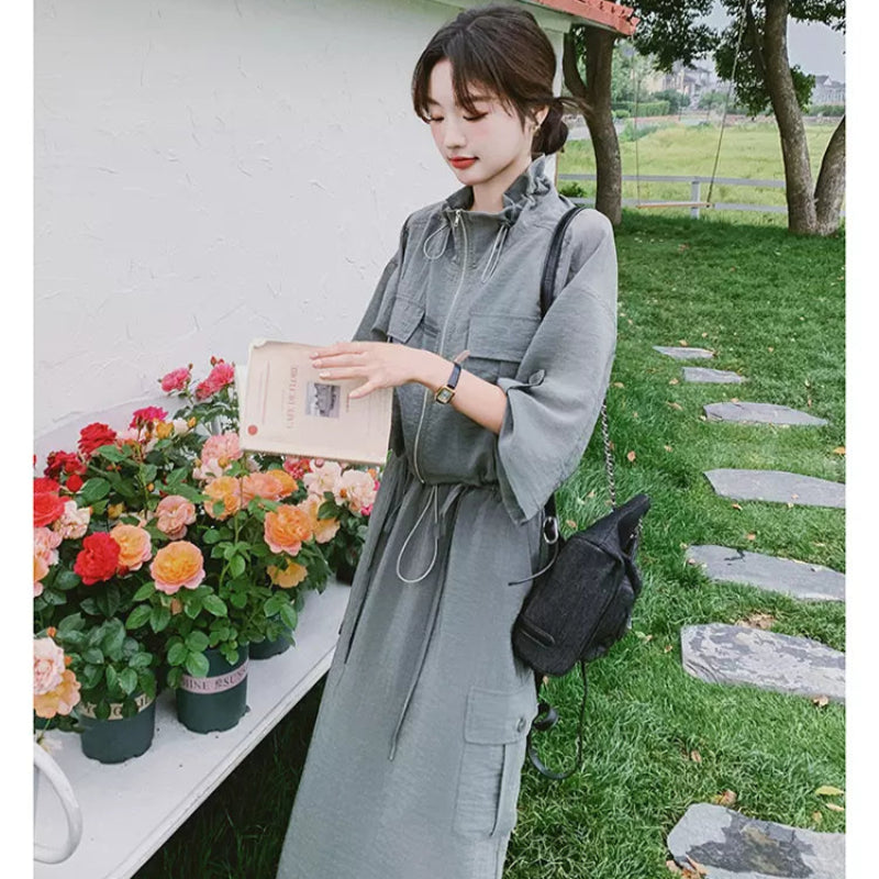 ワークスタイルトップス×スカートセット