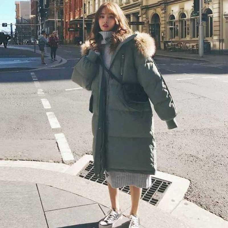 ファー付きフードロングダウンジャケット(2colors)