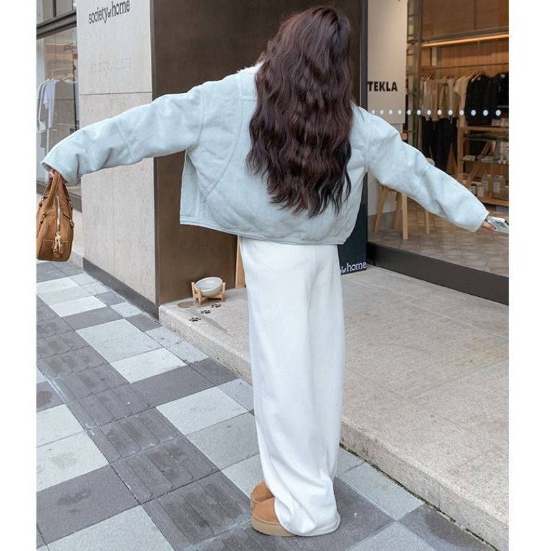 ファーライナー付きスエードタッチブルゾン(3colors)