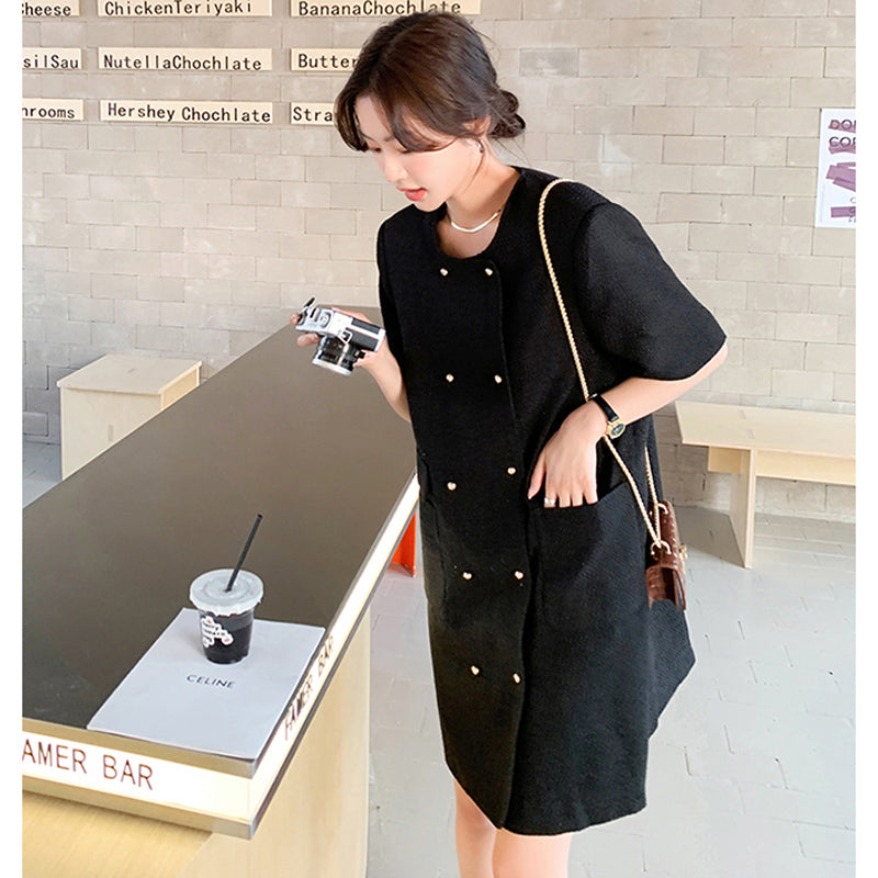 ダブルボタンジャケットワンピース