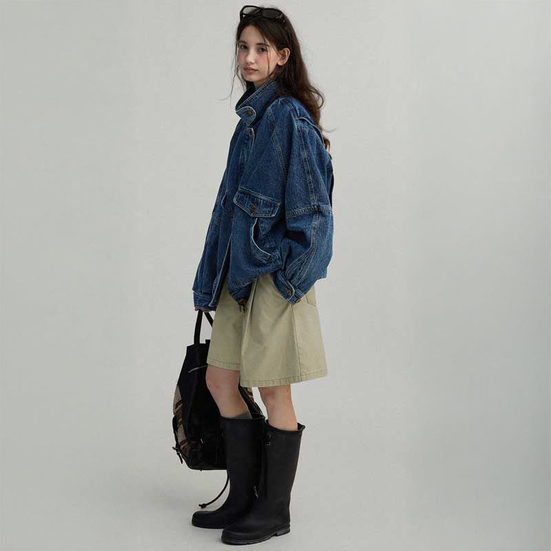 ドロップショルダーデニムジャケット