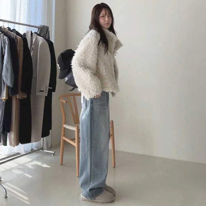 スタンドカラーエコファージャケット