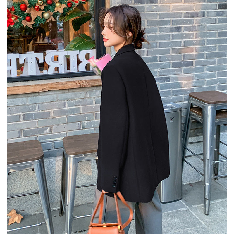 【即納】オーバーサイズブラックジャケット