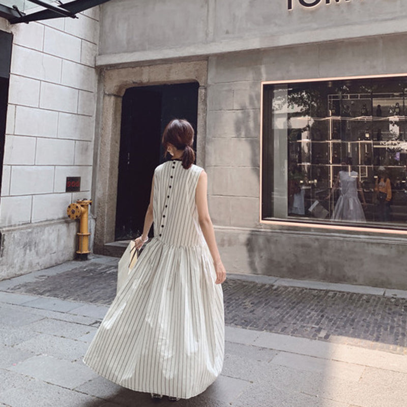 ストライプロングワンピース