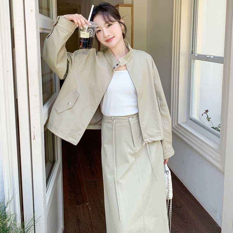 ジップブルゾンセットアップ