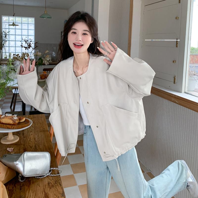 ノーカラールーズショートジャケット(2colors)