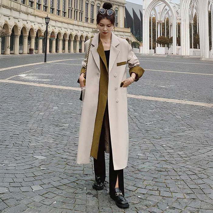 バイカラートレンチコート(2colors)