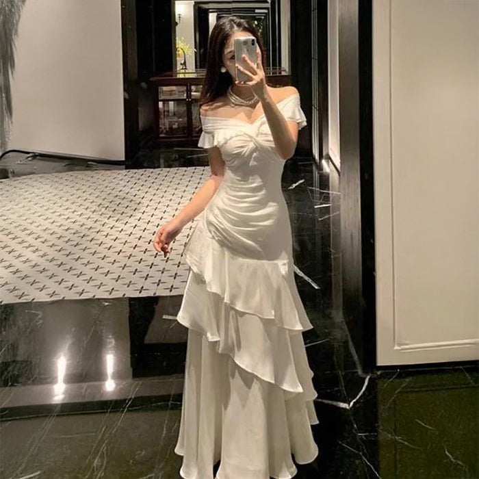 オフショルダーティアードワンピース(3colors)