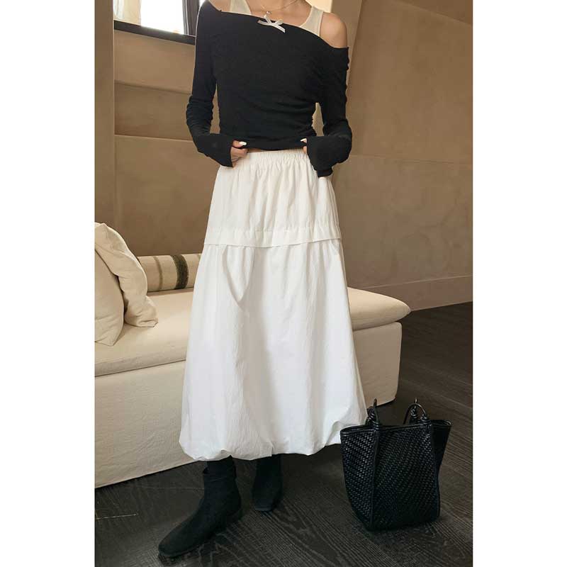 バルーンシルエットマキシスカート(4colors)