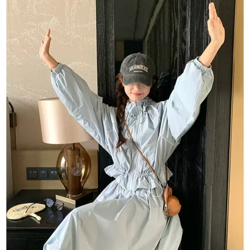 ドロストジャケット×バルーンスカートセットアップ