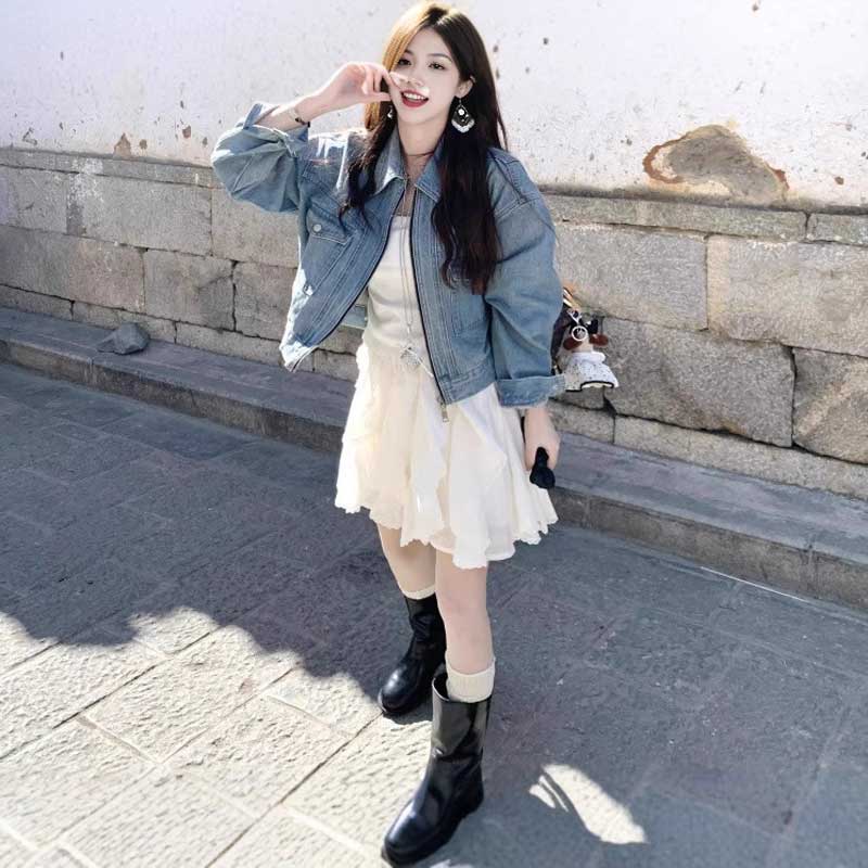 ジップアップデニムジャケット