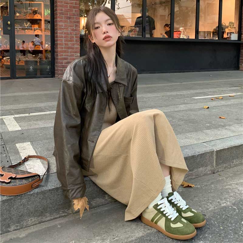 ヴィンテージライクレザージャケット