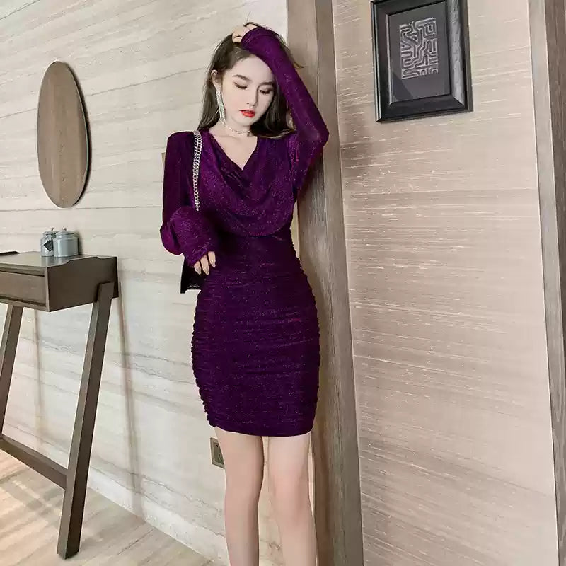 ヒップラップミニドレス