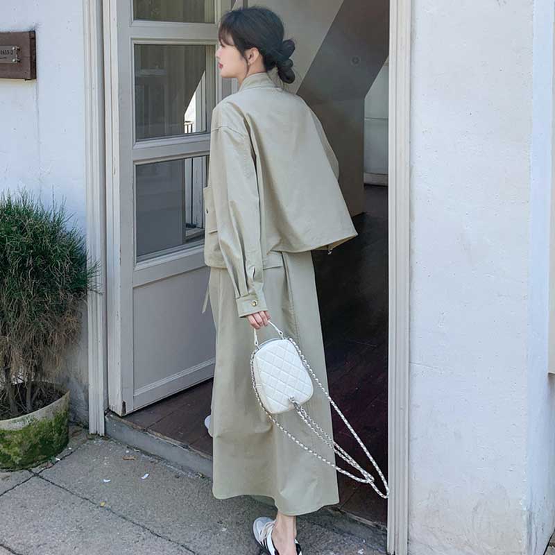 ジップブルゾンセットアップ
