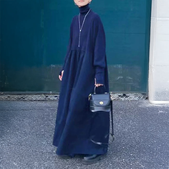 タートルネックドッキング ワンピース(4colors)