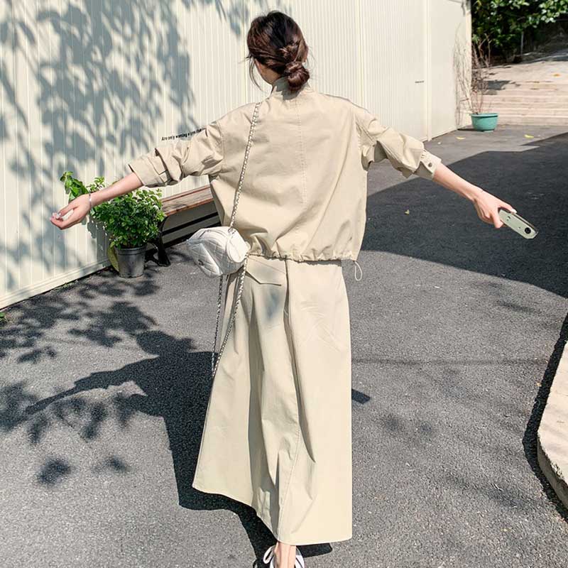 ジップブルゾンセットアップ