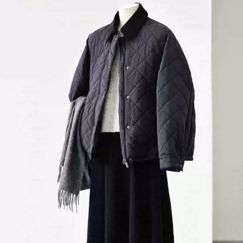 カルバンクライン コーデュロイジャケット 刺繍 ボア キルティング 黒 XL カルバンクライン コーデュロイジャケット 刺繍 ボア キルティング 黒 XL