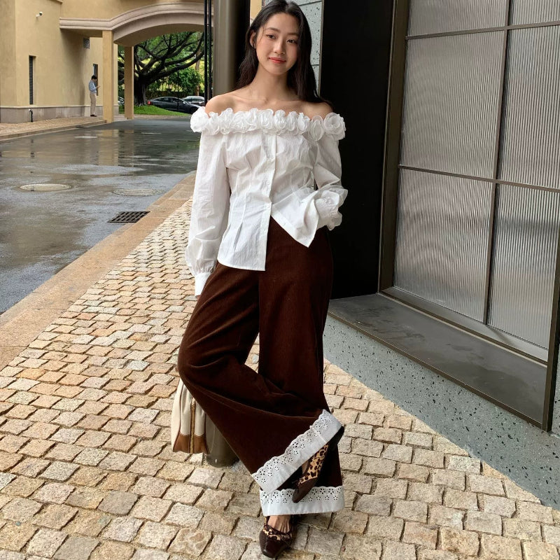 フリルオフショルダーブラウス(3colors)