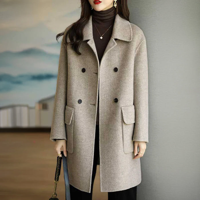 フラップポケット付きミドルコート(4colors)