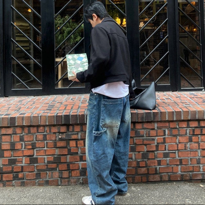 ラペルカラーショート丈ジャケット(2colors)