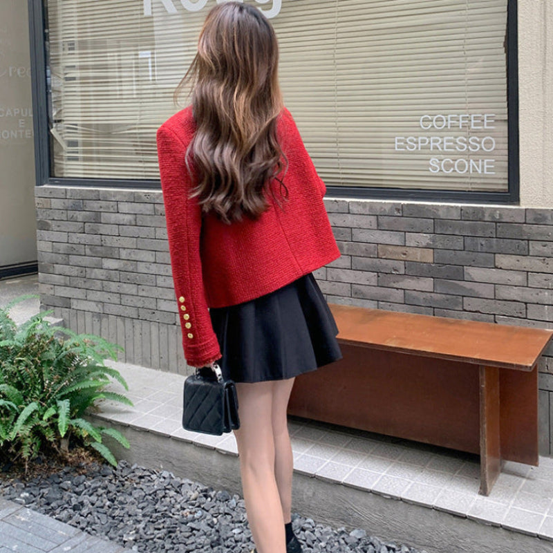 ツイードショート丈ジャケット