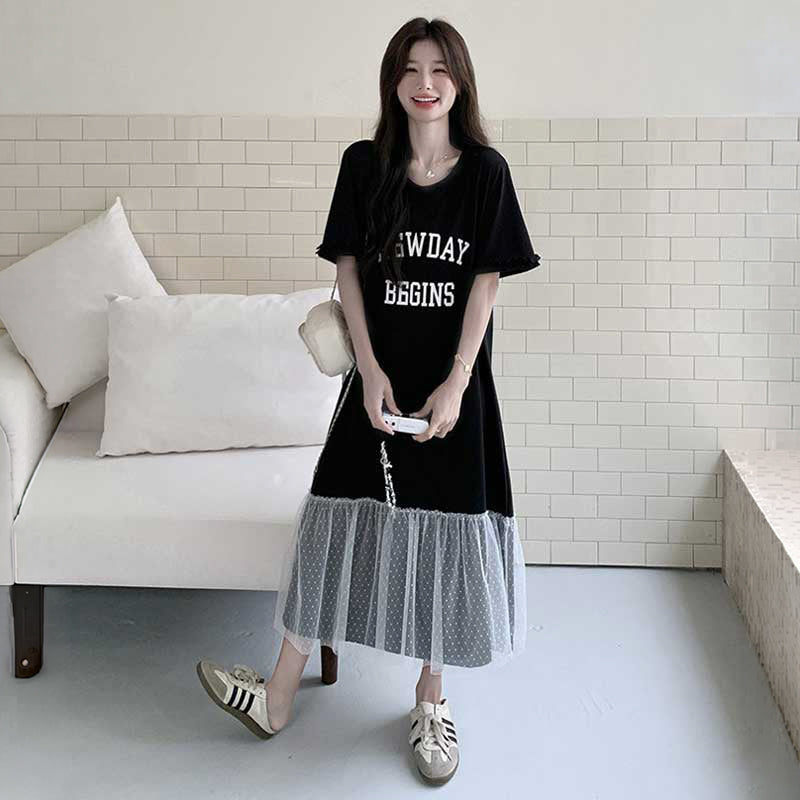 ドッキングロゴTシャツワンピース