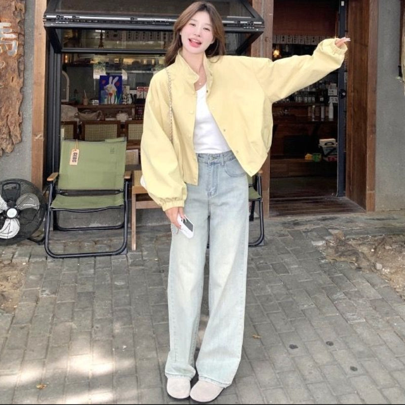 レモンイエローブルゾンジャケット