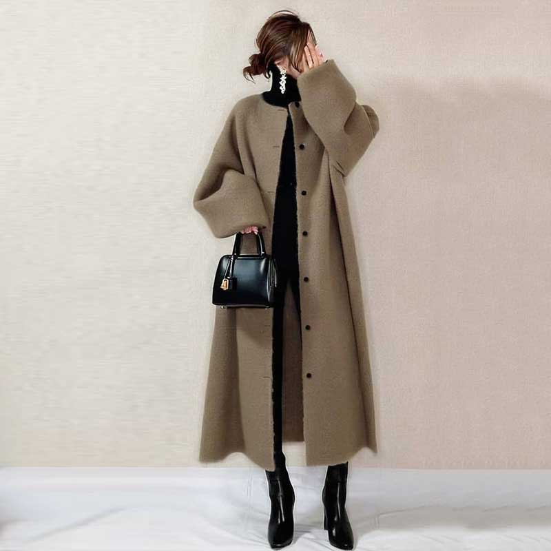 ボリューム袖メルトンコート(2colors)