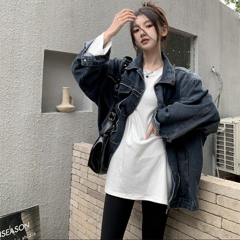 レトロブルーデニムジャケット