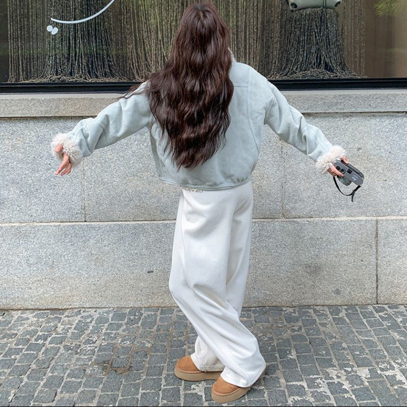 ファーライナー付きスエードタッチブルゾン(3colors)