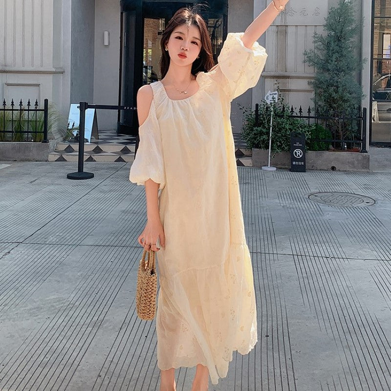 【即納】フレンチオフショルダーワンピース