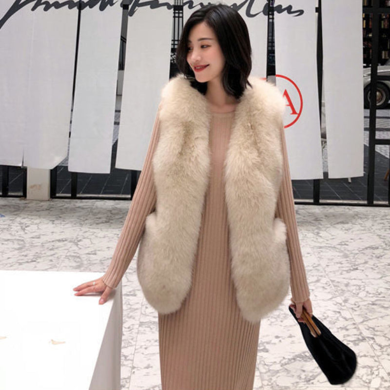 ボリュームエコファーベスト(4colors)