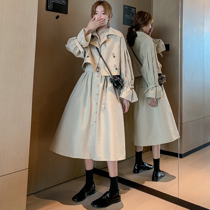 韓国ファッションSTYLENANDA トレンチコート - トレンチコート