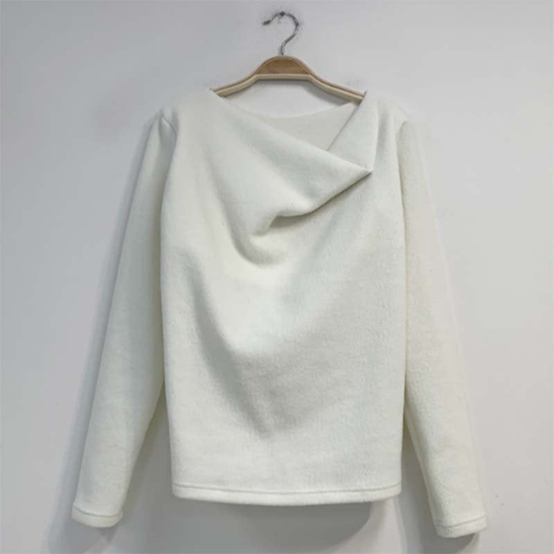 イレギュラーネックニットトップス(3colors)